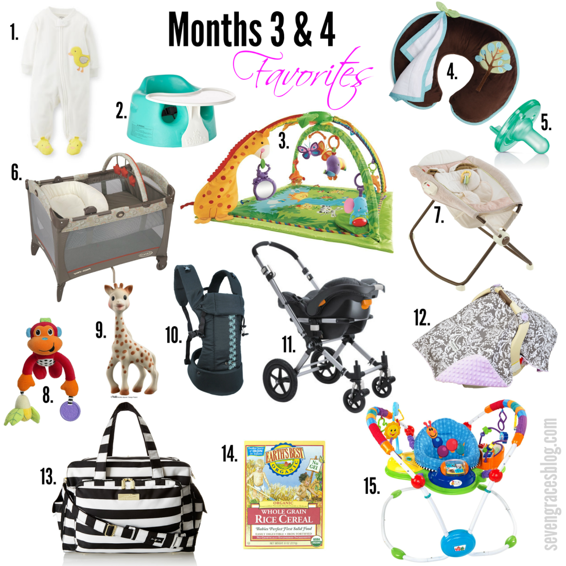 Top 15 Baby Items for Months 3 & 4 Seven Graces