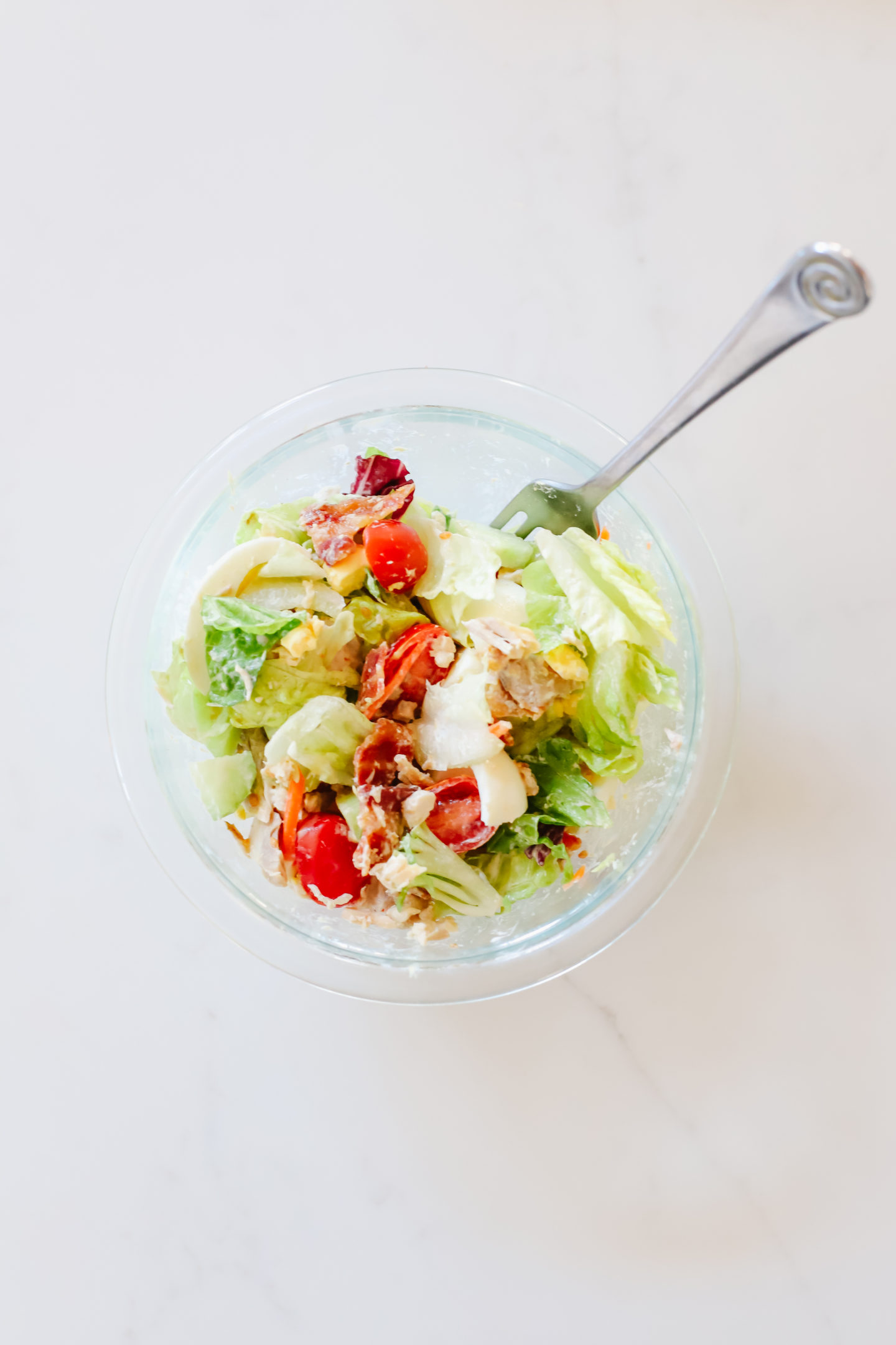How to Food Prep Ball Mason Jar Cobb Salad - Seven Graces
